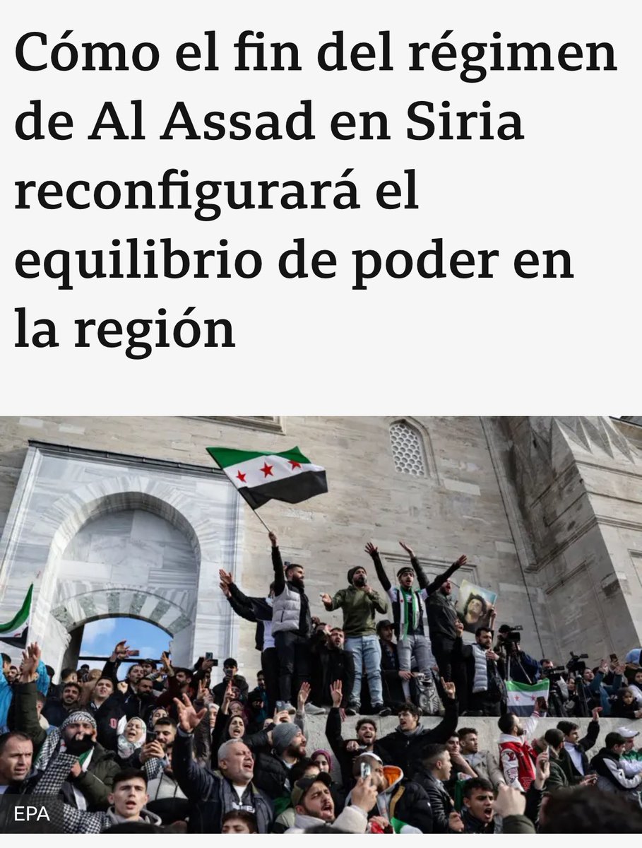 josueartex's tweet image. 🚨ALERTA🚨
📌¿Qué está pasando en Siria 🇸🇾? 
📌¿Por qué la caída del régimen de Bashar al-Assad es tan importante? 

Hoy voy a explicarte, de manera clara y sencilla, cómo este evento está sacudiendo al mundo entero y lo que puede significar para el futuro.🧵