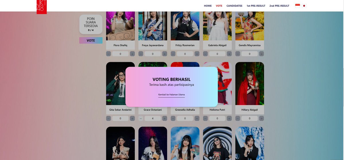 MhmadRai's tweet photo. Semoga dengan akhir kode vote ku ini bisa membantu hop melangkah dan mendapatkan posisi terbaiknya  

Semangat ya untuk garis finishnya @Gracie_JKT48 

#FirstRabbit
#HopAndHope https://t.co/Jp6fHCqOts