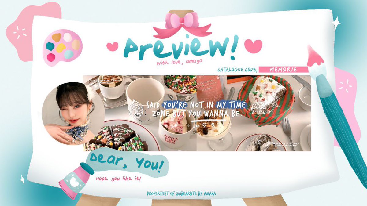 🅰️🅰️ finally wony memorie cantikku🐈as always terimakacii banyak kakak kakak sponsor cantik @P3KPLACE for sponsoring this prettiest layout and happy 200 days!⭐️ kaka <a href="/aBearSite/">amaya!🧸</a> terimakacii banyak for making this layout kaka <3 you did very well kakak jangan lupa istirahat🎀🐈🧤🐠