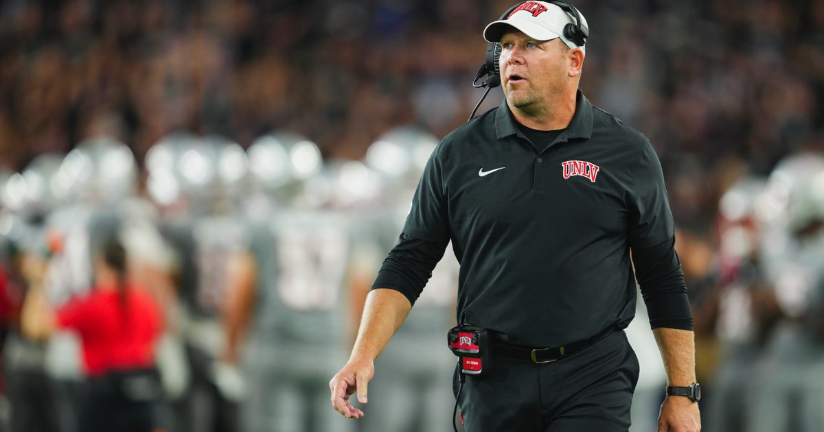 GoldandBlackcom's tweet photo. Purdue poised to hire UNLV’s Barry Odom as head coach, per @RossDellenger.
https://t.co/WmTYNJp3V9 https://t.co/T0a8Lr8VDC