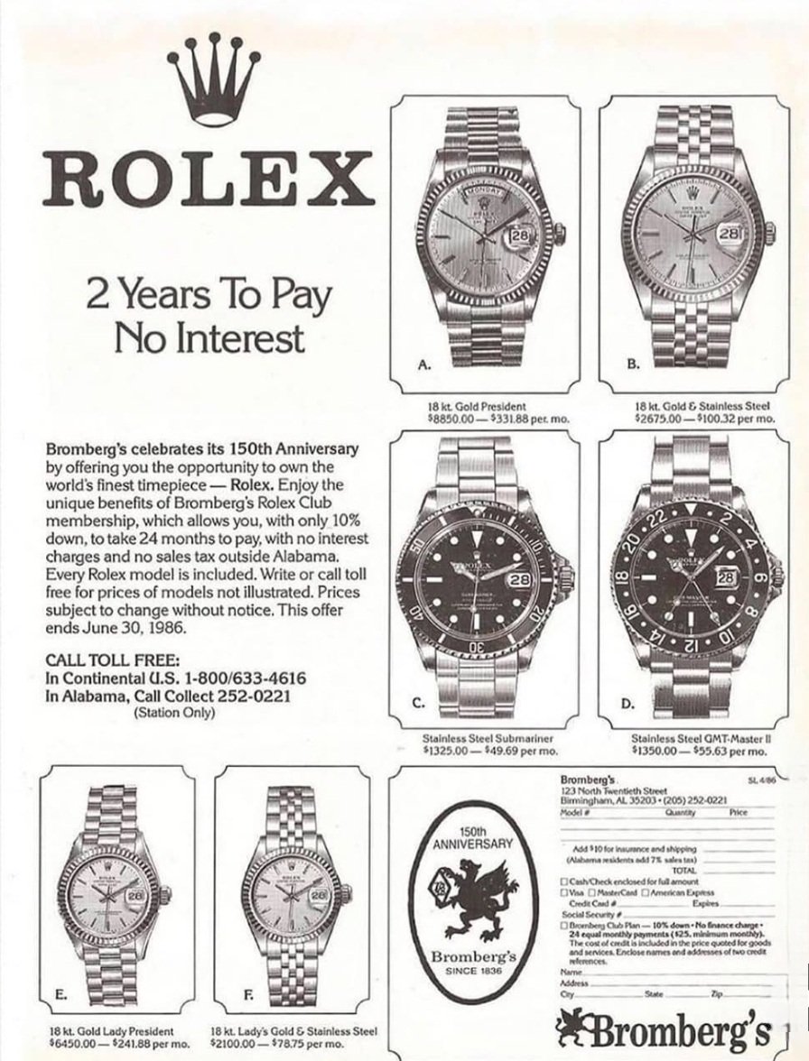 GlobalWatchClub's tweet photo. Rolex advertisement from 1986 📰 https://t.co/ESqOtKvosa