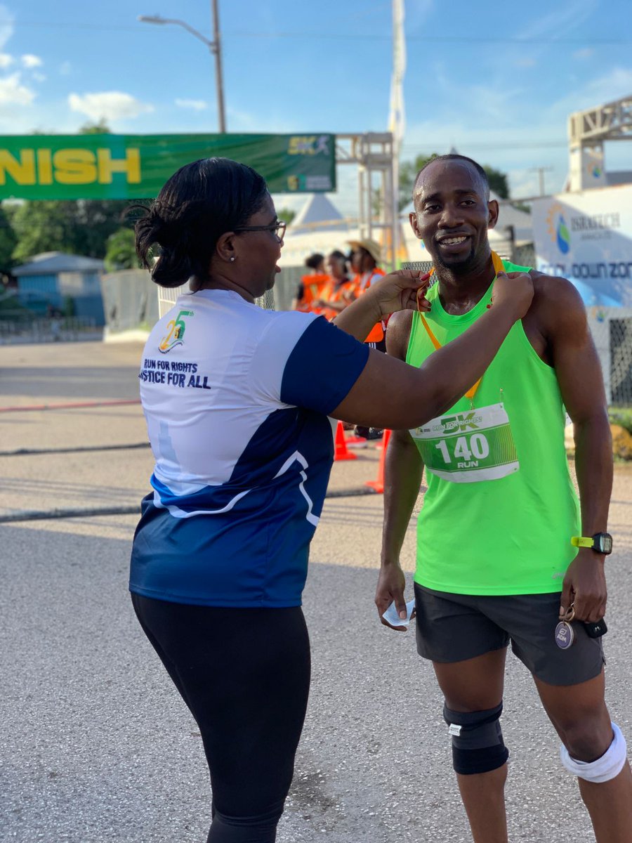 JAForJustice's tweet photo. And we have our first, second and third-place runners already crossing the finish line!!#RunforRights What are you moving for this morning? ChildRights #EndGBV #ClimateJustice #HumanRights https://t.co/eXCOGm0R9a