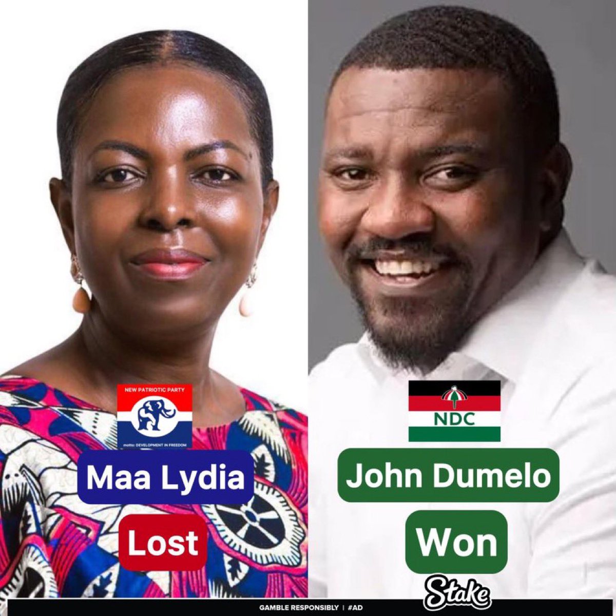 AsieduMends's tweet photo. MPs who lost their seats and the people they lost to

A Thread

John Dumelo gave Maa Lydia a big gap https://t.co/R82YUm4hUa