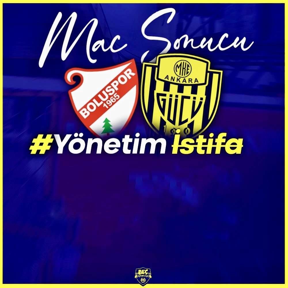 Bu rezil futbolun bizi bir üst lige çıkarmayacağına eminiz. 

Alt yapıda yaşananlar, transfer yasakları, laçka futbolcular, disiplinsizlikler, liyakatsızlıklar artık bu kulüpten elinizi çekin! 

YÖNETİM İSTİFA