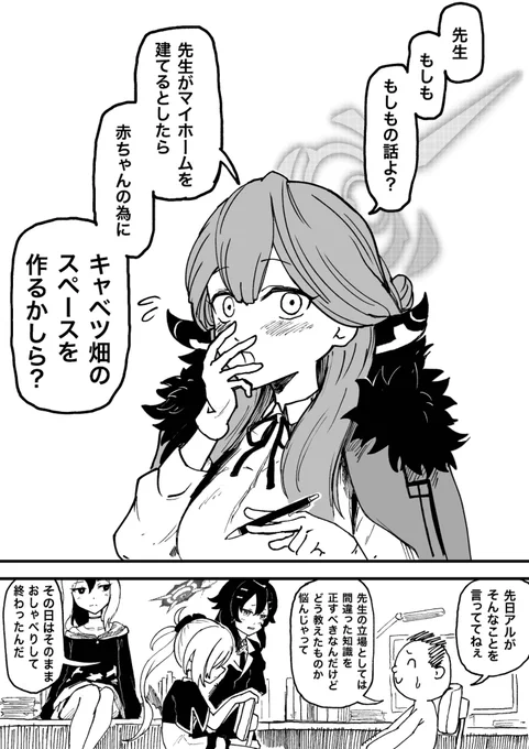 (1/4)
キャベツ畑から生まれると信じてる陸八魔アル
#ブルアカ 