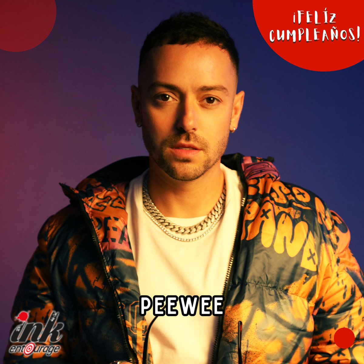 InkEntourage's tweet photo. ¡🎉Happy Birthday, @peeweemusic! 🎶 Que este nuevo año esté lleno de éxitos, música y momentos increíbles. ¡A celebrar en grande como solo tú sabes hacerlo! 🥳 https://t.co/XSJZnIubOn