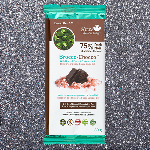 NewcoNatural1's tweet photo. Sulforaphane = “Get Your Life Back”

8 – BroccoChocco 🍫🥦

•Made with 75% premium organic and fair-trade dark chocolate! 🍫🌍
•Each 80g Bar Contains the Equivalent of 2 – 4lbs of 3-day old Broccoli Sprouts 🌱 or 6 – 10lbs of full-grown heads of broccoli 🥦! https://t.co/GBR7wdbgqN