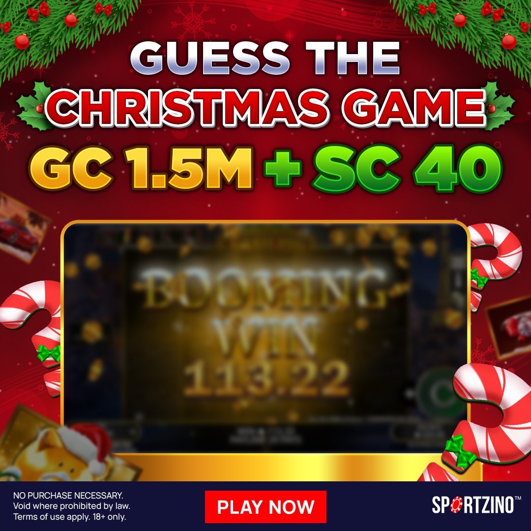 Sportzino_'s tweet photo. ❓Mystery Game Challenge

Like this post and drop your answer in the comments with #Sportzino for a chance to win GC 1.5M + SC 40!

🌟 15 winners will be chosen at random!
💡Share this post and tag your friends for a bonus entry

🎄Contest closes Dec 9th at 11:59 AM EST https://t.co/8QSO2Mwqtz