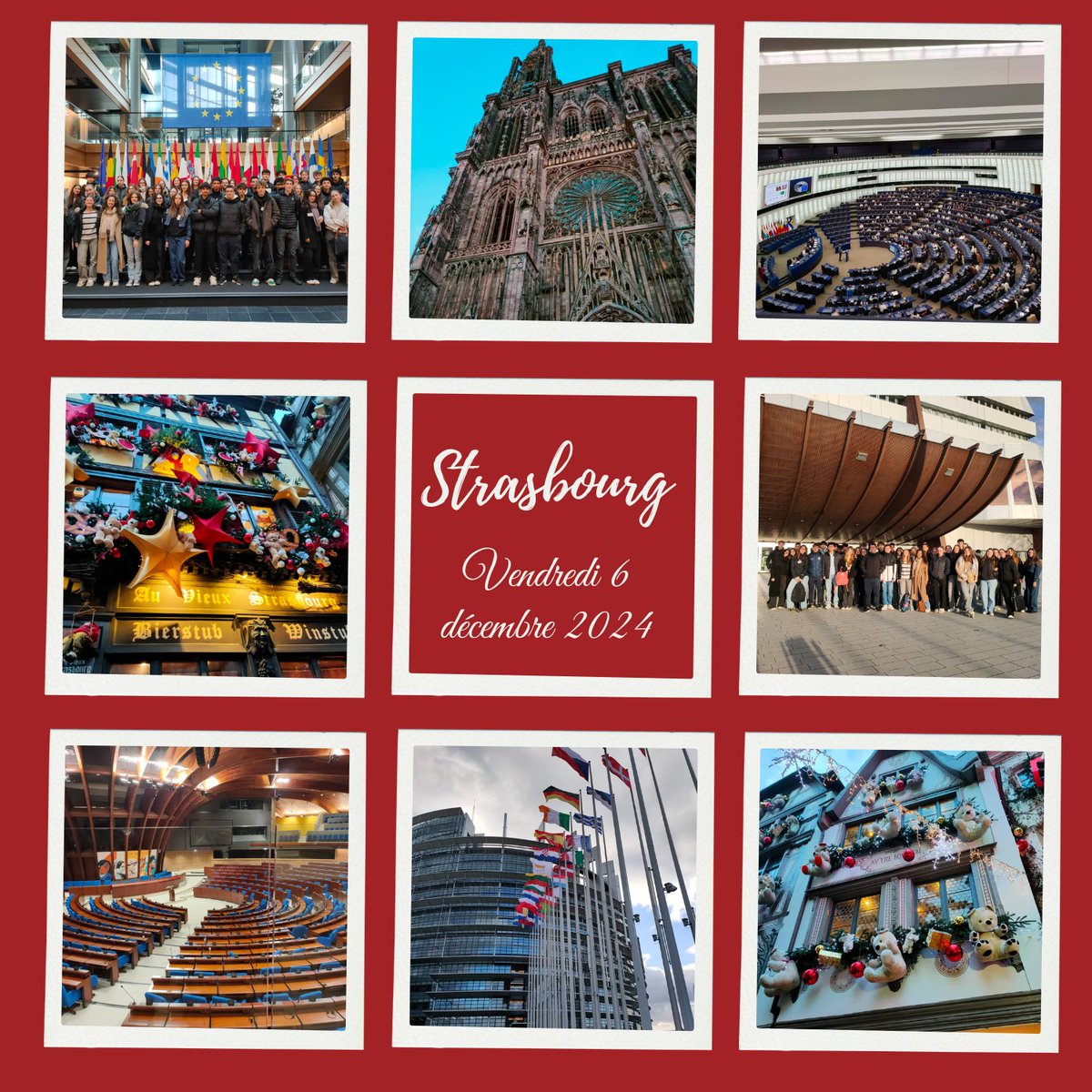 Journée à Strasbourg pour visiter les institutions Européennes et profiter du marché de Noël.