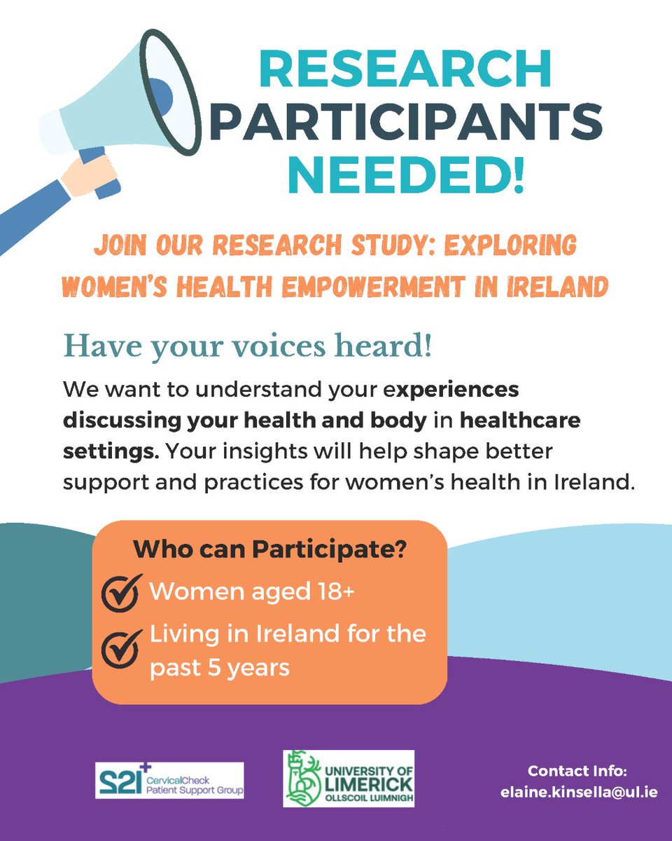 This week 221+ launched a new research study exploring women’s health empowerment in Ireland, in collaboration with the University of Limerick. It’s open to any woman over 18 who has been living in Ireland for the past 5 years.

Take part at brnw.ch/21wPgS9