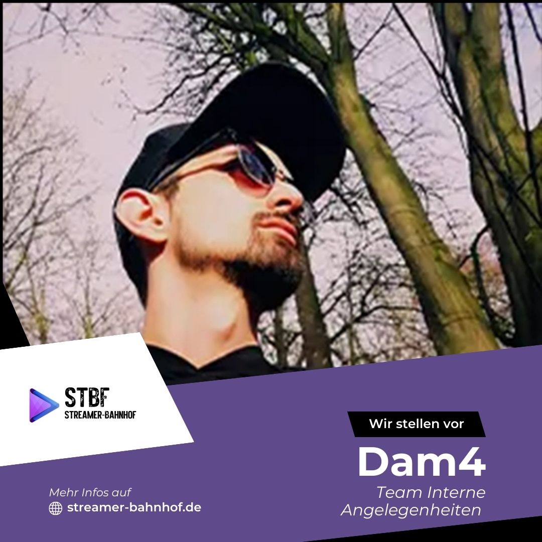 StreamerBahnhof's tweet photo. Wir stellen uns vor!

Hi, ich bin Dam4, ich bin dünner als eine Fliesenfuge, aber viel besser zu erreichen. Ich habe in meinen Streams sehr viel Spaß mit TikTok und YouTube-Dokus aus Haushalten meiner Heimat Gelsenkirchen. Ich laufe seitdem ich 1 Jahr alt bin und habe es mit 33 Jahren noch nicht geschafft, bei Windstärke 3 auf den Beinen zu bleiben.

#streamerbahnhof #stbf