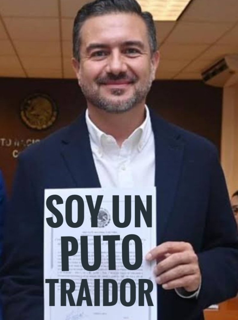 CitlaCarvajaI's tweet photo. Que dice el HDP
Miguel Ángel Yunes Márquez
@MYunesMarquez
👇👇
"Quien me falte al respeto, aquí o afuera, tendrá una respuesta".

Ve y Chingas A TUM@DR€ TRAIDOR!!!!

#TraidorALaPatria https://t.co/z2GDbPvgon