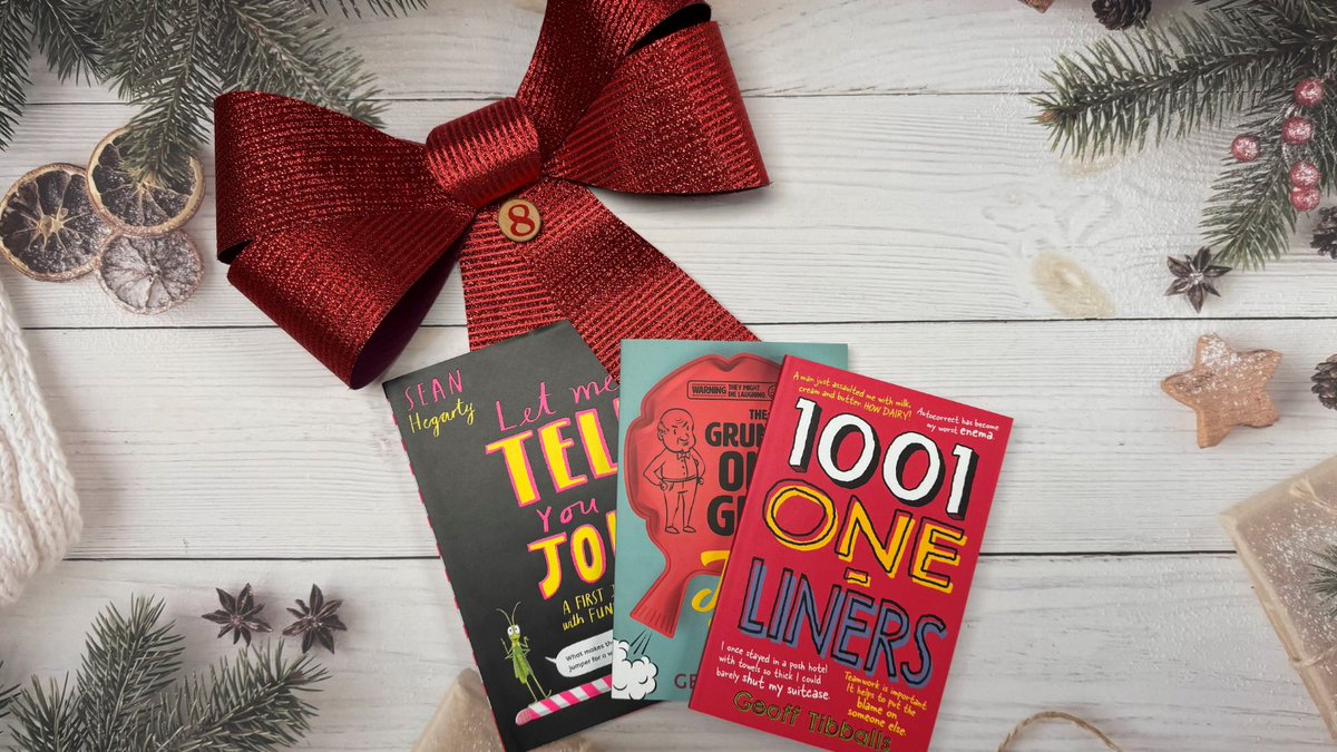 🎉 Day 8 of our Christmas Advent Giveaways! 🎄 Win a hilarious bundle of joke books for family fun! 📚😄 REPOST/FOLLOW to enter! 

T&amp;Cs: bit.ly/3OB5cZY 

#giveaway #win #Christmas #jokes