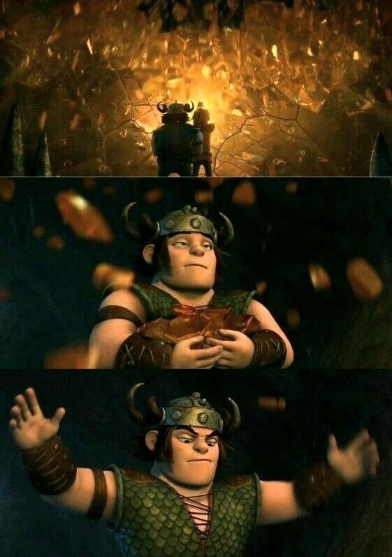 krissa_0622's tweet image. Hiccup: okay let's do this in quiet...

Snotlout be like: *not amused* f*ck this. 😂
#RTTE #HTTYD