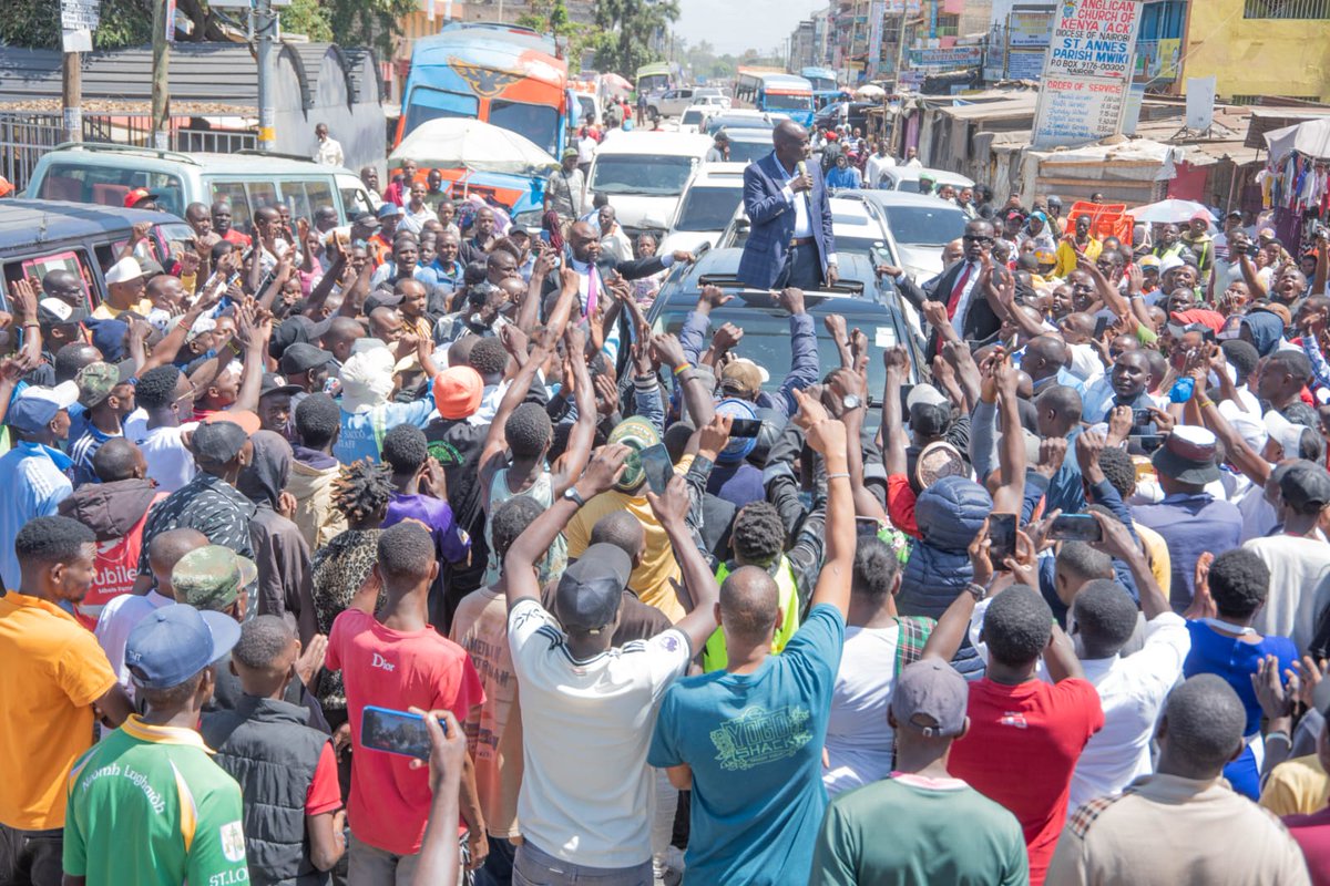 rigathi's tweet photo. After worshipping with the faithful at the PCEA Kasarani Parish, in Nairobi County,  I acknowledged greetings from the People of Mwiki area. 

We continue to engage the people of Kenya on the political, social and economic situation on our Nation. 

Several leaders, including Murang'a Senator Joe Nyutu, Nyandarua Senator John Methu, members of parliament Hon. James Gakuya (Embakasi North), John Kaguchia (Mukurweini), Wanjiku Muhia (Kipipiri), Njeri Maina (Kirinyaga Woman rep) members of the county assembly led by Sam Kago among others were present.