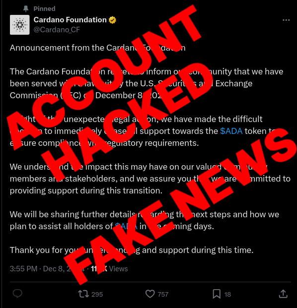 ⚠️Don't trust anything from CF account, it's still compromised.⚠️