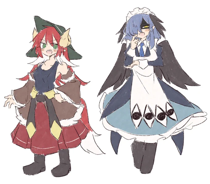 3人目はまとまらなかったので2人だけ素案。いろいろ試してみたいことを試し中... 