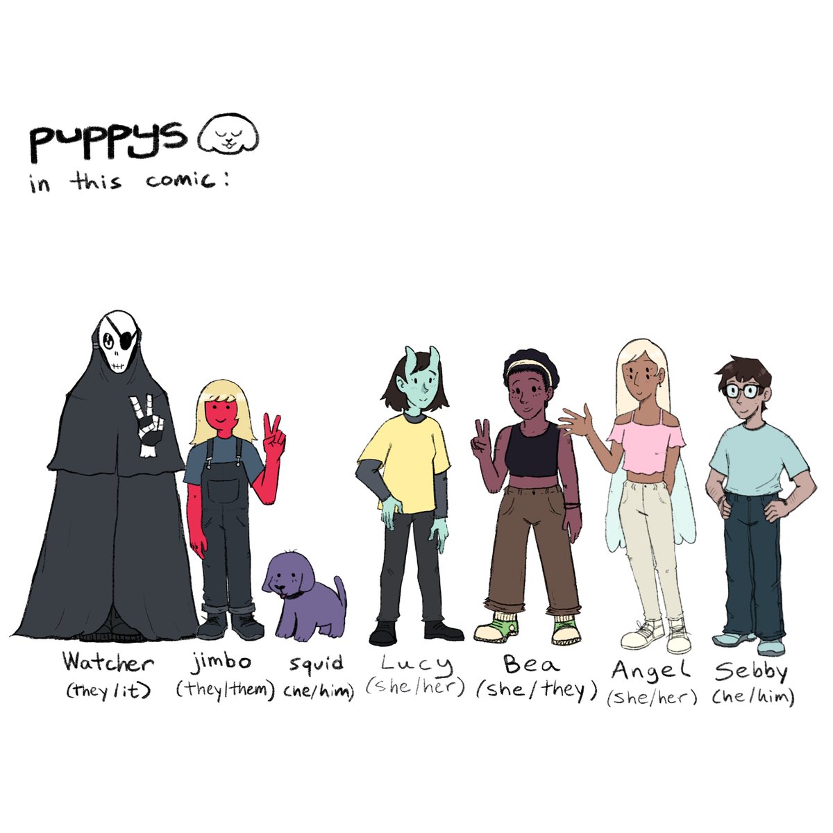 puppyscomic's tweet photo. HAPPY TWO YEARS, PUPPY FANS!! 🥳🐶🎂

it’s been great fun continuing puppys this year!

i esp feel like i understood each side character better as i made each issue. i hope you guys feel the same 😋

thank you for your continued support, it makes the process even more worth it 🩷 https://t.co/2ScMtbcaPM