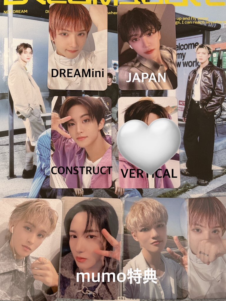 423825nj's tweet photo. NCT DREAM DREAMSCAPE ドリム トレカ 特典 交換

譲
マーク､ロンジュン､ジェミン､チョンロ､チソン

求
同異種 ジェノ(画像3枚目💖)
※ SMini､mumo特典のみ ジェミン

お心当たりのある方はお気軽にお声掛けください🙇🏻‍♀️ https://t.co/hLmBwVNhUG