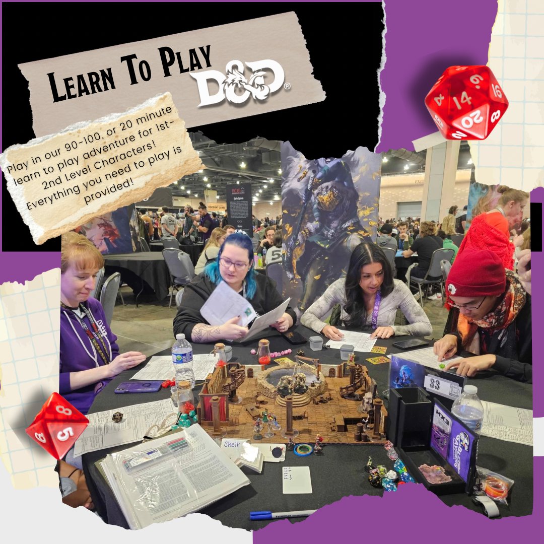 baldmangames's tweet image. This is it…the last stretch of @pax  UNPLUGGED. Have you partaken of a session of the world’s greatest role playing game yet? Find our game space in level 2! Our learn to plays even take walk ups! #dnd