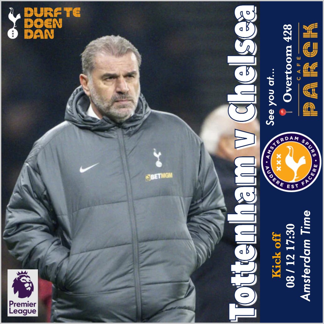 AmsterdamSpurs's tweet photo. We go again.
Tables are booked for 1700 @ Café Parck, kick off 1730, Amsterdam time.
#COYS https://t.co/RtV3Vx5pb1