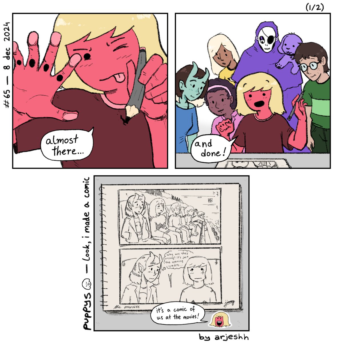 puppyscomic's tweet photo. #65 - look, i made a comic

jimbo draws a life comic https://t.co/k027tiaR9L