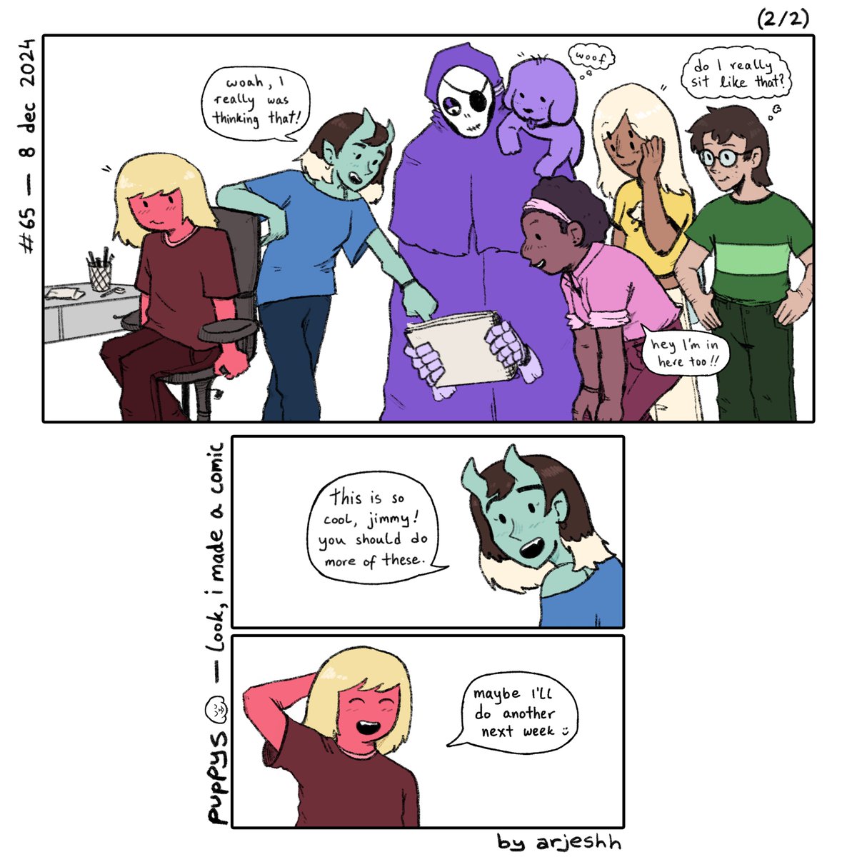 puppyscomic's tweet photo. #65 - look, i made a comic

jimbo draws a life comic https://t.co/k027tiaR9L