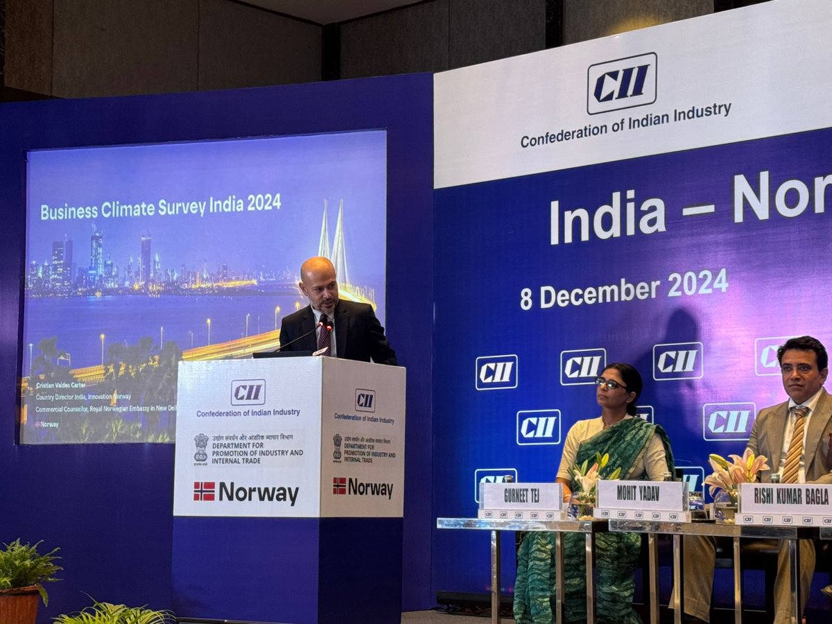 Thank you Minister <a href="/PiyushGoyal/">Piyush Goyal</a> for the productive roundtable with 🇳🇴 businesses in 🇮🇳 

Good discussions on opportunities for our companies in India from the Trade &amp; Economic Partnership Agreement, &amp; how to further improve business climate.

Team Norway in India is ready 🤝🇳🇴🇮🇳