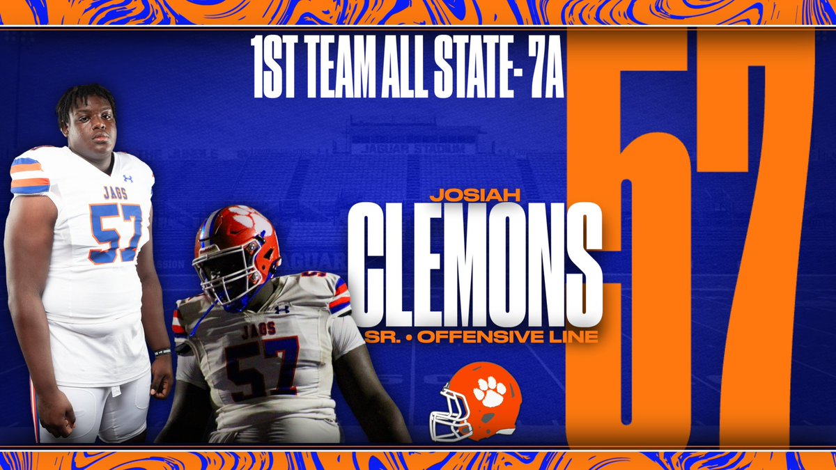 Congratulations to <a href="/j_clemons22/">Josiah Clemons</a> for being selected to First Team All State!
#GoJags