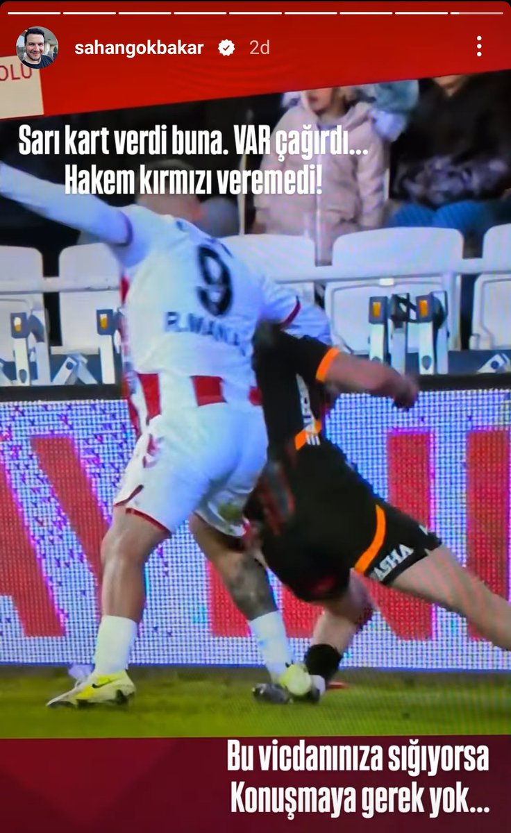 forzacimbom's tweet photo. Şahan Gökbakar: "Hakem kırmızı veremedi buna. Bu vicdanınıza sığıyorsa Konuşmaya gerek yok..." https://t.co/2DKZHViWF8