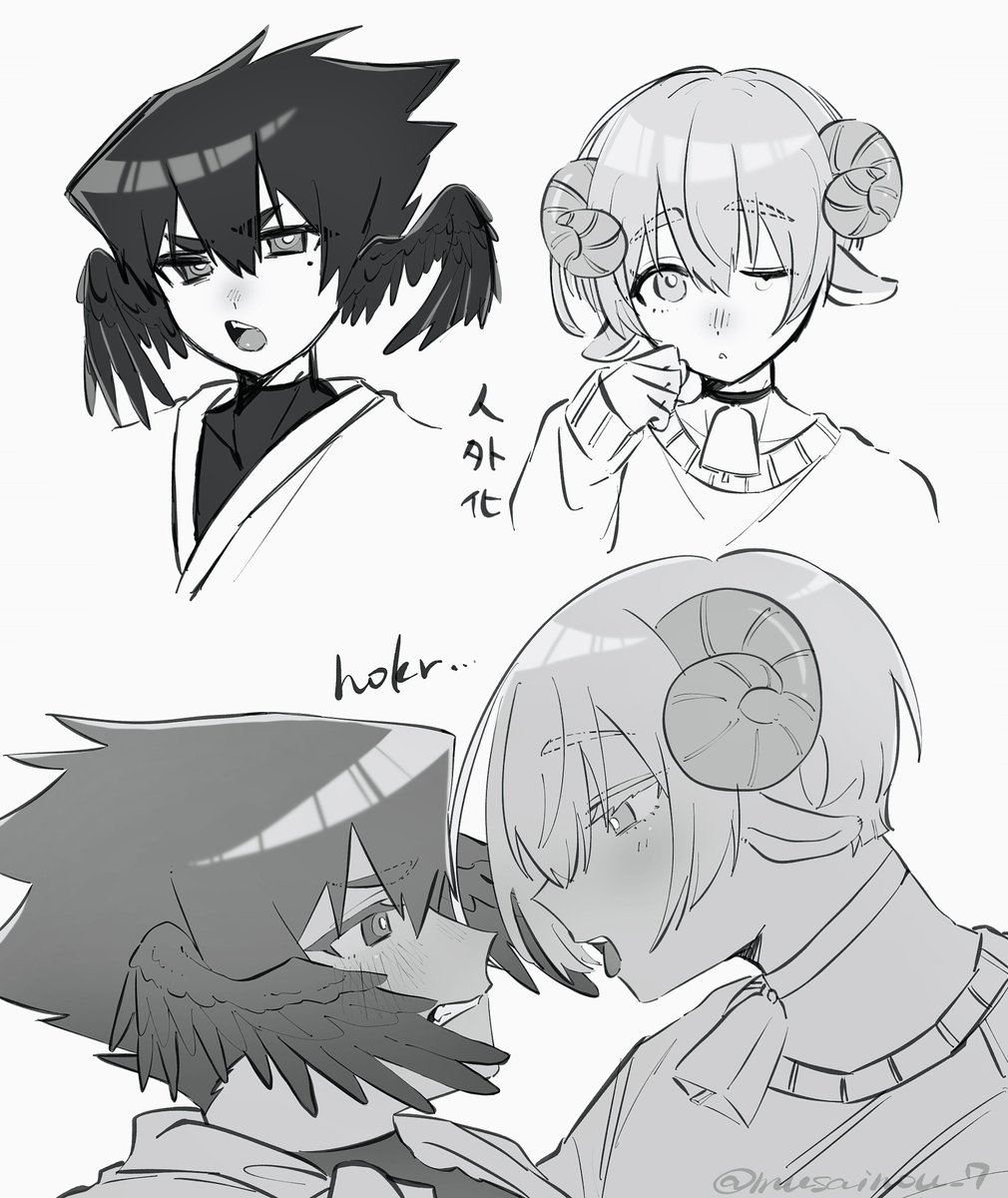 musainou_7's tweet photo. hokrﾗｸｶﾞｷ  (⚠︎︎人外化) https://t.co/LgGflX0rx2