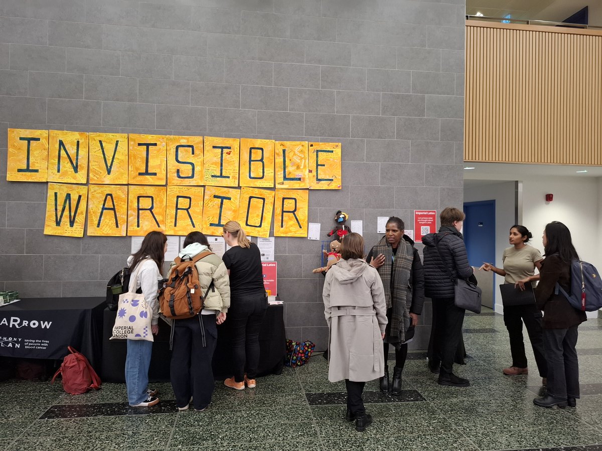 InvisWarriorSCD's tweet image. Thank you @ImperialSpark for the #ImperialLates this Thursday! A lot of visitors came to our stand to learn about #SickleCell and #InvisibleDisabilities, using their #senses to feel and see how sickle cell affects #redbloodcells. Big thanks to our team, volunteers and organisers!