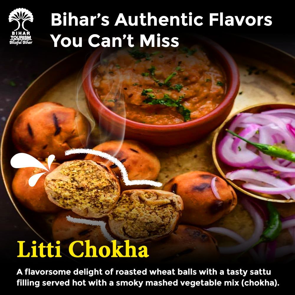 TourismBiharGov's tweet photo. Dive into the culinary heritage of Bihar—authentic, unforgettable, and utterly delicious!

#biharifood #biharfoodie #biharfoodbloggers #foodphotography #foodstagram  #foodtravel #foodgasm #tasteofindia #traditionaldelicacies #Bihartourism #littichokha #champaranmutton #BihariCuisine #biharifood #biharilittichokha #authentictaste #tasteofindia #healthyfood #healthylifestyle #healthfood #traditionalfood  

@tourismgoi @mishranitish @incredibleindia