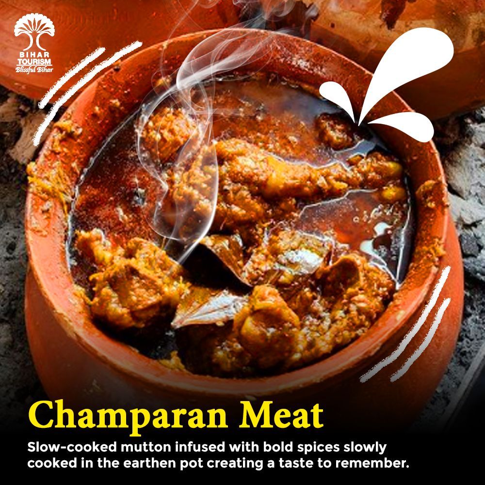 TourismBiharGov's tweet photo. Dive into the culinary heritage of Bihar—authentic, unforgettable, and utterly delicious!

#biharifood #biharfoodie #biharfoodbloggers #foodphotography #foodstagram  #foodtravel #foodgasm #tasteofindia #traditionaldelicacies #Bihartourism #littichokha #champaranmutton #BihariCuisine #biharifood #biharilittichokha #authentictaste #tasteofindia #healthyfood #healthylifestyle #healthfood #traditionalfood  

@tourismgoi @mishranitish @incredibleindia