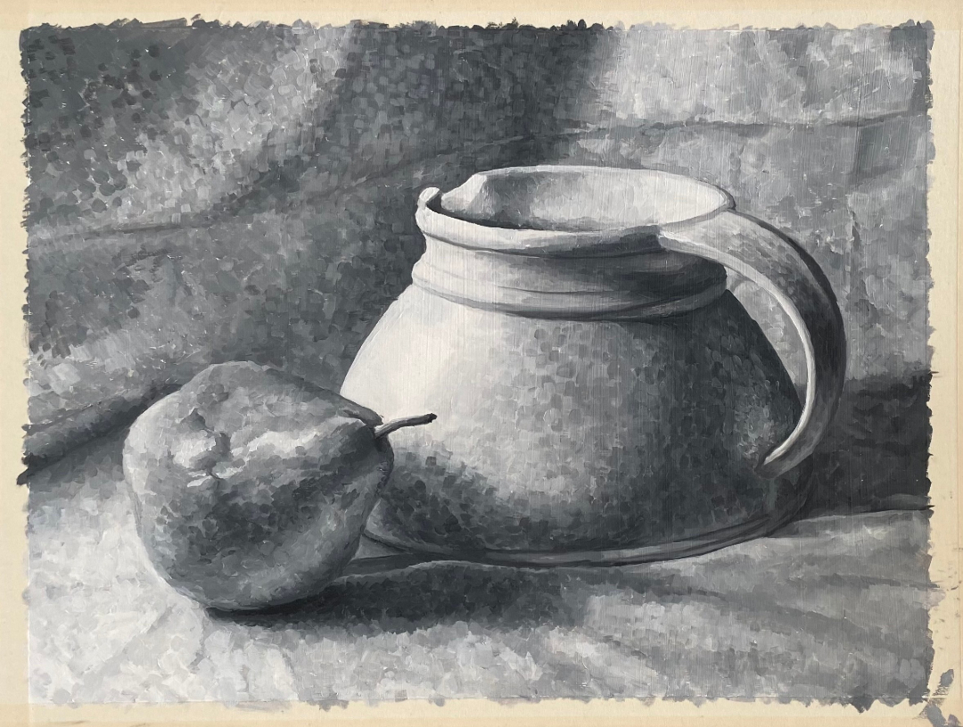 MTM_College's tweet photo. Tonal study in oil paint created for first year 'Representational Painting' class by Hia Alhashimy

#traditionalart #mtmcollege #mtmconceptart #conceptart #oilpainting #tonalstudy #blackandwhite #blackandwhiteart #stillife #stilllifepainting #creativecareers #art #artschool https://t.co/0r1ZzS4239