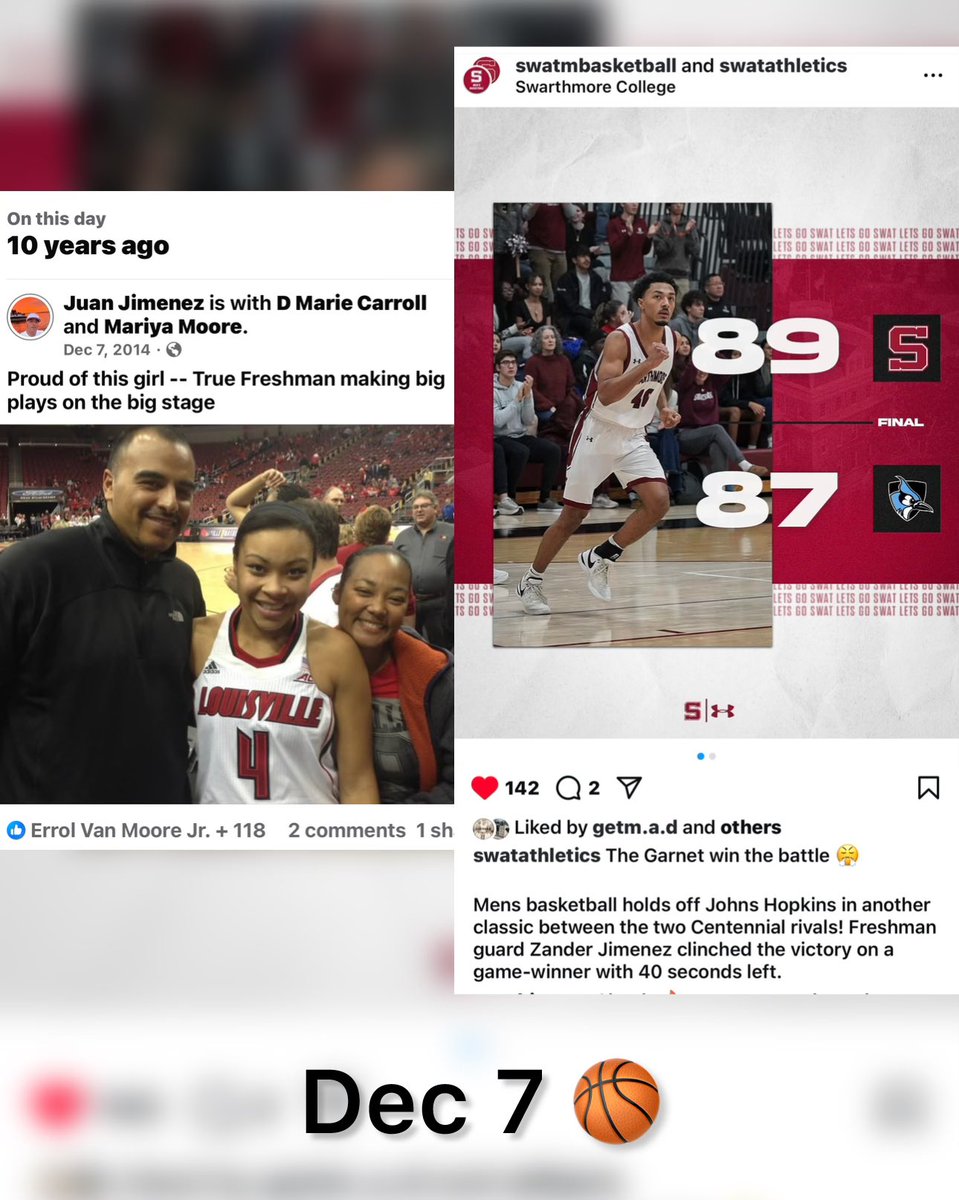 Juan Jimenez (@coachjuan17) on Twitter photo Family 🏀 10 years apart what a blessing 🙏🏽
<a href="/ZanderJimenez4/">Zander Jimenez</a> hits game winning layup for Swarthmore
<a href="/Riyabelikeee/">Coach Mariya</a> balled out in her 1st Louisville / Kentucky rivalry game Family 🏀 10 years apart what a blessing 🙏🏽
<a href="/ZanderJimenez4/">Zander Jimenez</a> hits game winning layup for Swarthmore
<a href="/Riyabelikeee/">Coach Mariya</a> balled out in her 1st Louisville / Kentucky rivalry game