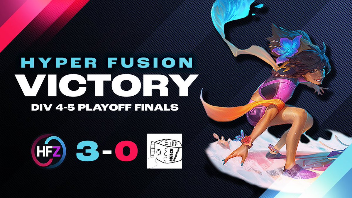 Hyper Fusion (@hyperfusionlol) on Twitter photo WE DID IT!
Huge congratulations to our Zenith team for dominating their Prime League Div 4-5 Playoffs with a flawless 3-0 sweep! 🎉
Next stop: Division 4!
#HypeWin #HyperFusion #HFZ
<a href="/kkapiszi/">Kacper</a> <a href="/dogsnoopReal/">BlekTheThief</a> <a href="/Kazzardius/">KazzardiusTheTomato</a> <a href="/raahnesan/">Raahnesan</a> <a href="/HatsuneMik29402/">Hatsune Miku</a> WE DID IT!
Huge congratulations to our Zenith team for dominating their Prime League Div 4-5 Playoffs with a flawless 3-0 sweep! 🎉
Next stop: Division 4!
#HypeWin #HyperFusion #HFZ
<a href="/kkapiszi/">Kacper</a> <a href="/dogsnoopReal/">BlekTheThief</a> <a href="/Kazzardius/">KazzardiusTheTomato</a> <a href="/raahnesan/">Raahnesan</a> <a href="/HatsuneMik29402/">Hatsune Miku</a>