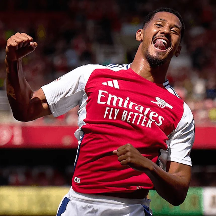 FabrizioRomano's tweet photo. 🔴⚪️ Three consecutive corner kick goals for Arsenal, second in four days for William Saliba.

Special defender. ✨ https://t.co/pqYQndlYDv