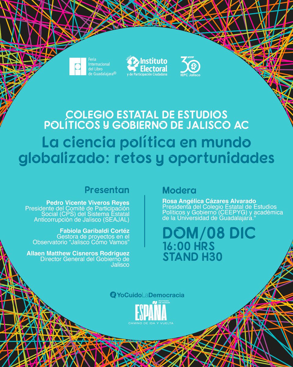 cpsseajal's tweet photo. #FILGDL2024 | Día 9️⃣

#PabellónDeLaTransparencia

🗣️ Profesionalización #ServicioPúblico #JusticiaAlternativa #CienciaPolítica #Corrupción #ParticipaciónCiudadana

📍Stand H26 
📽️Transmisión #EnVivo RRSS #ITEI https://t.co/IBSy5msub4