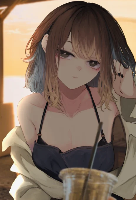 #皆さんラフと塗った後を見せてください 