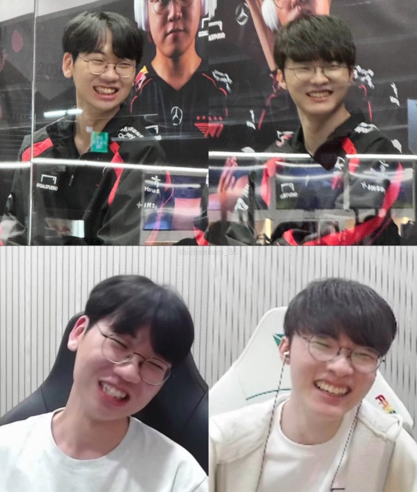 they look the same 😍 #T1 #doran #faker