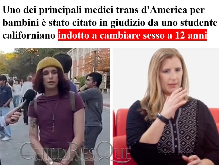 Bera49164308's tweet photo. #STOP_GENDER_TRANSITION_FOR_KIDS
🔥🌈TOP MEDICO TRANS PER BAMBINI CITATO IN GIUDIZIO PER LA TRANSIZIONE DI UN 12ENNE🔥
Clementine Breen sostiene che abbia
falsificato la sua storia di #identità_di_genere
#8dicembre
#News_USA #Detransitioner #Stop_Gender #Stop_puberty_blockers https://t.co/H8rPCAUTNn