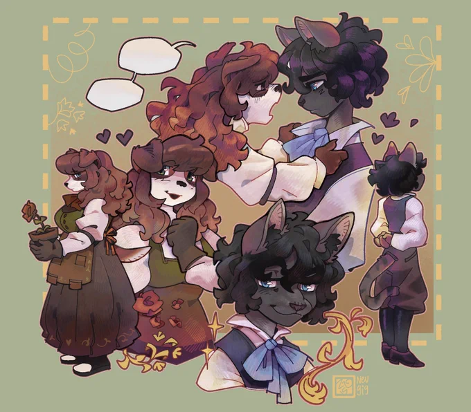 I never got to post these c0mms I got to do. #furry #commissions 