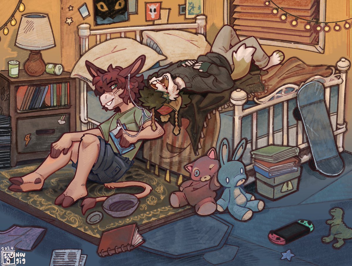 I never got to post these c0mms I got to do. 🧡💛
#furry #commissions