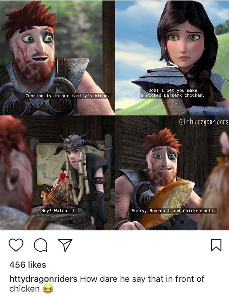 krissa_0622's tweet image. The Chicken is not amused 😂
#RTTE #HTTYD