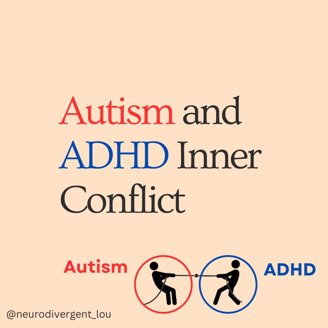 Autism and ADHD Inner Conflict

Do you feel this?🤝

#Autism #Neurodivergent #ActuallyAutistic #Disability #AUDHD #ADHD