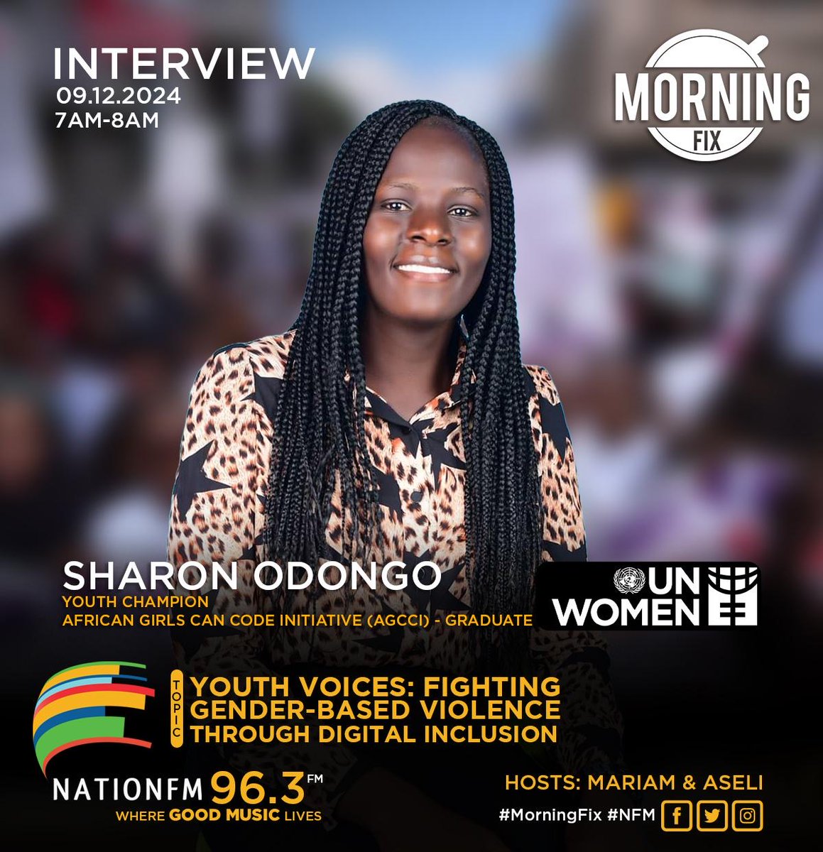 📣Tomorrow morning on <a href="/ntvkenya/">NTV Kenya</a>: Youth champions &amp; African Girls Can Code Initiative (#AGCCI) graduates discuss digital inclusion as a tool to combat gender-based violence. #16DaysOfActivism

🎙️Join the conversation: ntvkenya.co.ke/nationfm

More on AGCCI: africa.unwomen.org/en/where-we-ar…