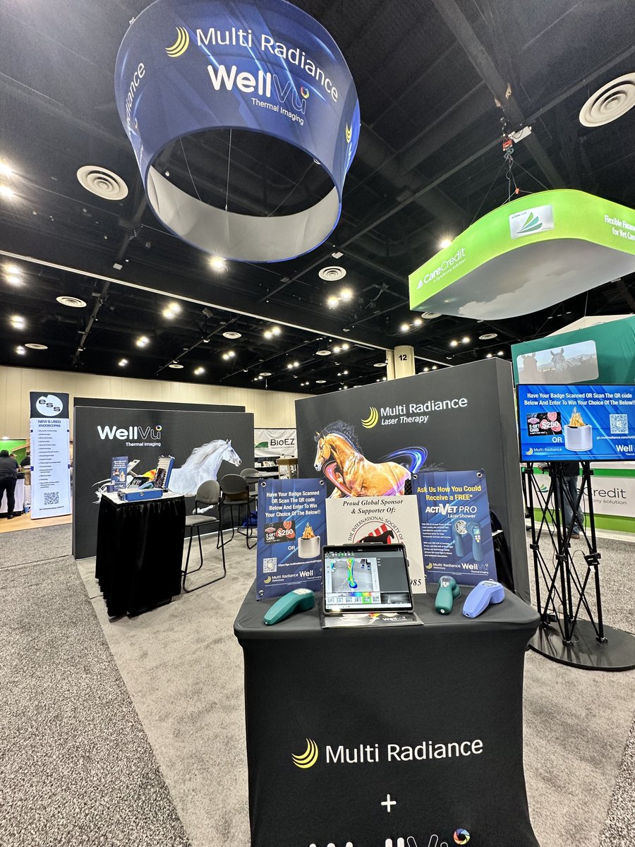 MultiRadiance's tweet photo. Stop By AAEP Booth #549 to see us, hear about our year end specials, and enter to win a $250 Omaha Steak eGift Card OR a Solo Stove!! #AAEP2024 #MultiRadiance #WellVuImaging #lasertherapy #thermalimaging #vetmed #veterinarymedicine https://t.co/aF36w7XXvQ