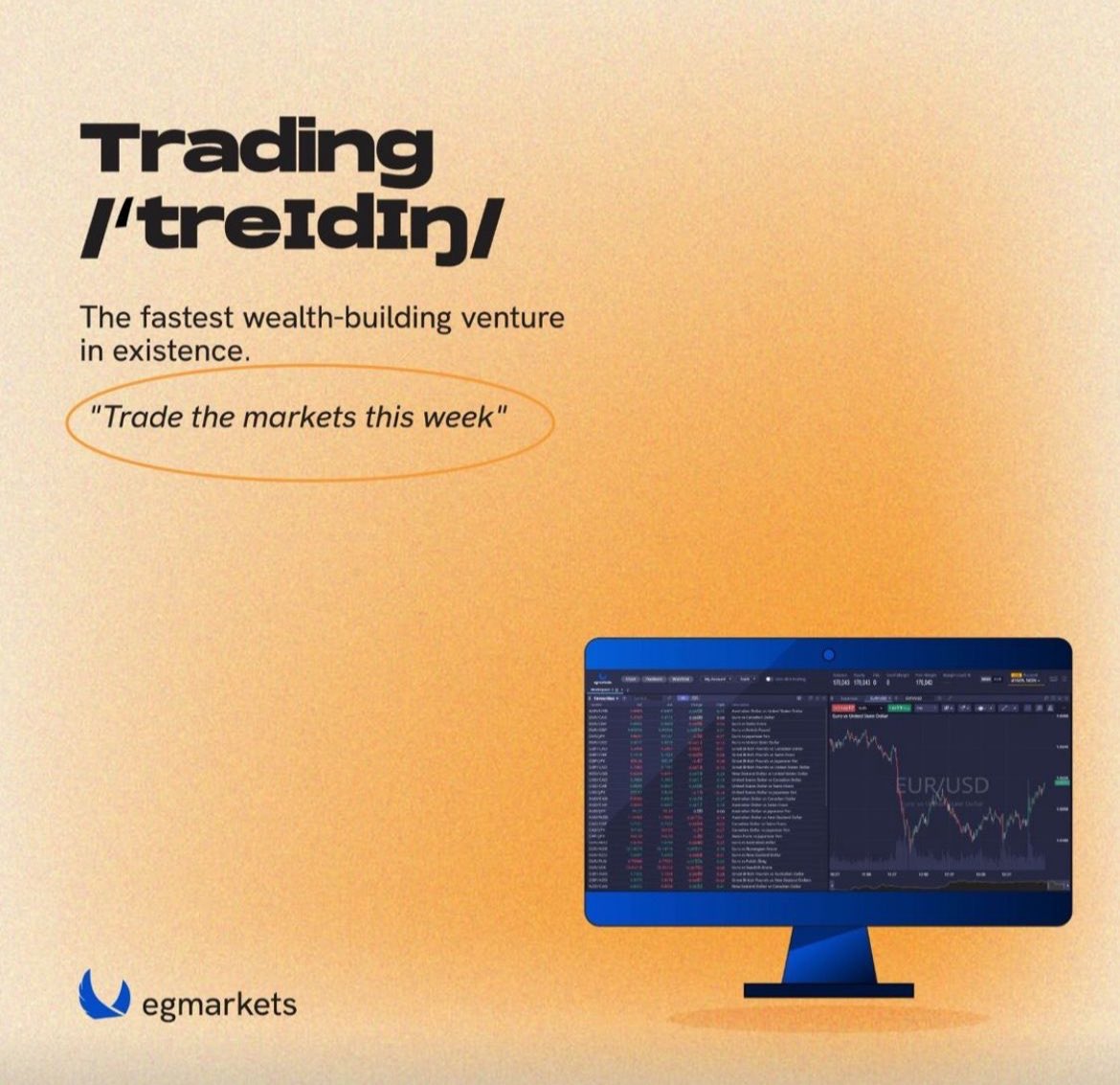 EGMarkets's tweet photo. It's a great week to trade the global financial markets.

#egmarkets #trading #wallstreet #tech #finance #stocks #traders #sp500 #eurusd #btc https://t.co/Abd3rr3jwj