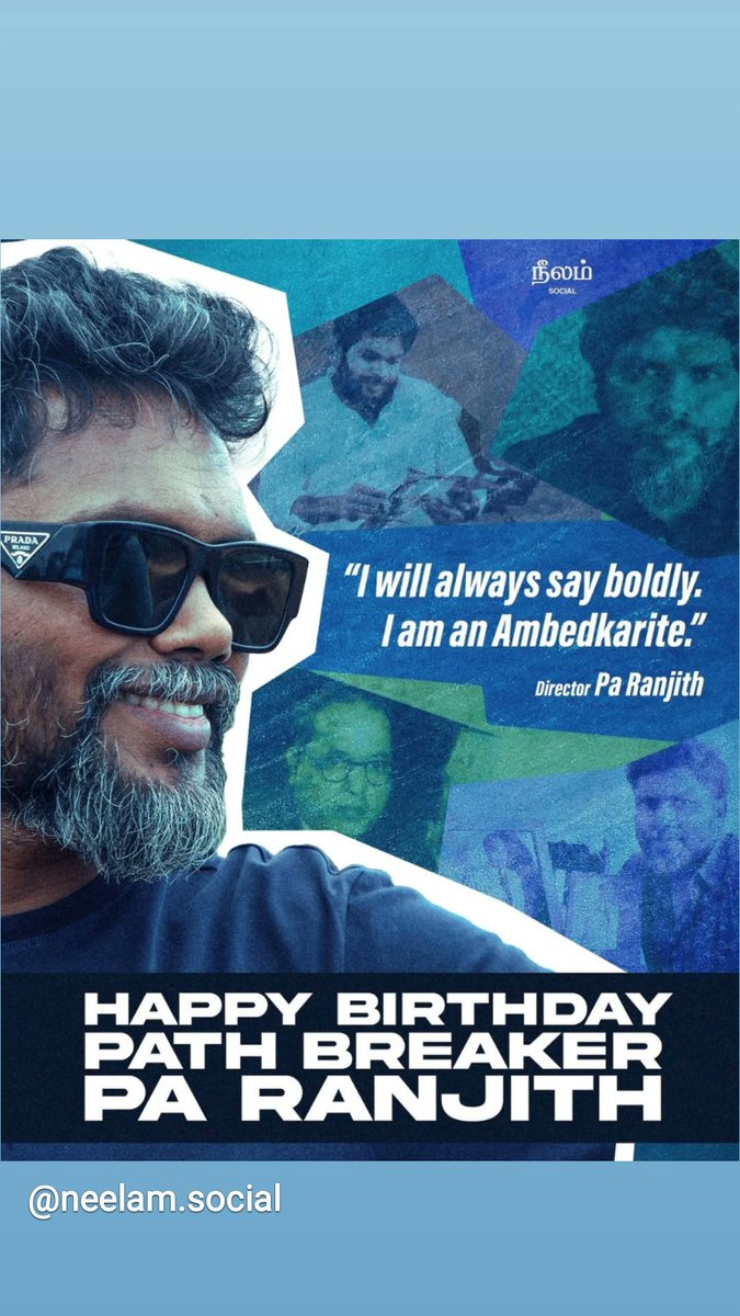 Bahujan_JAC's tweet photo. #HBDPaRanjith anna 💙 https://t.co/l0r8DCaO0Y